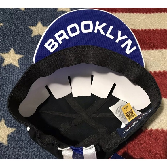 Vintage RALPH LAUREN POLO SPORT USA CYCLING NEW YORK BROOKLYN Cap L/XL NYC Rlpc - Picture 6 of 11